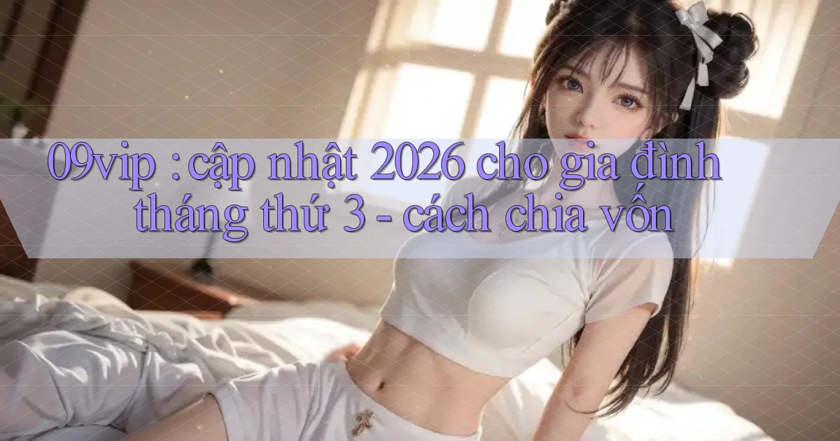 09vip cập nhật 2026 cho gia đình tháng thứ 3   cách chia vốn