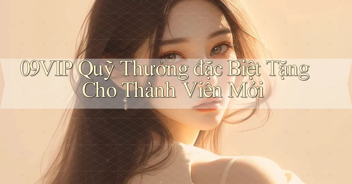 09vip  quỹ thưởng đặc biệt tặng cho thành viên mới