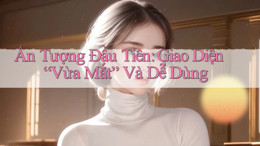 Ấn Tượng Đầu Tiên: Giao Diện “Vừa Mắt” Và Dễ Dùng