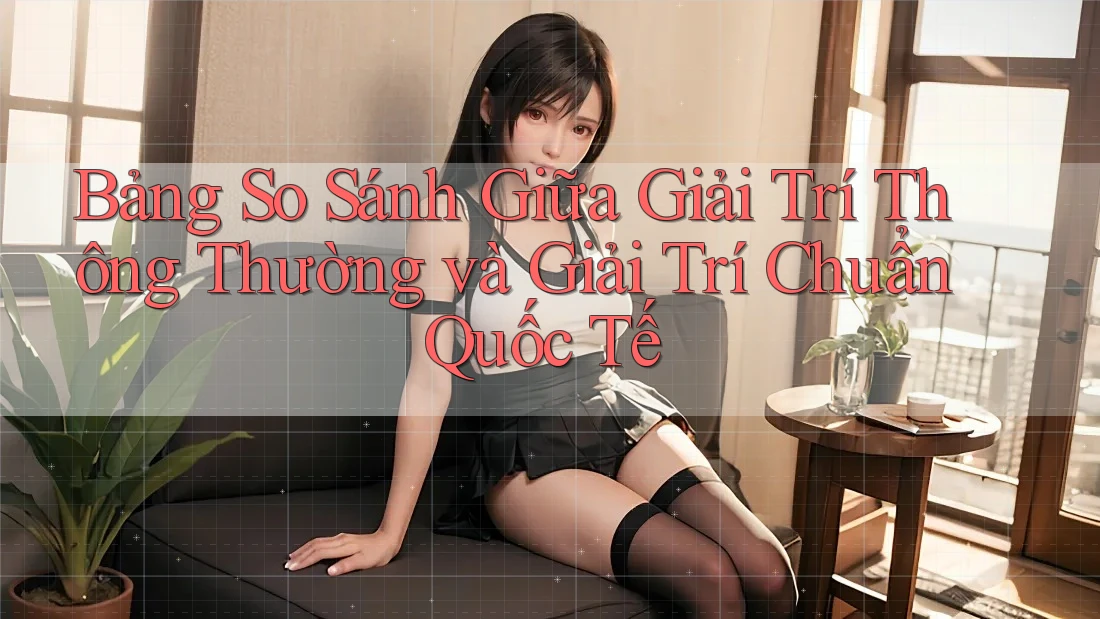 Bảng So Sánh Giữa Giải Trí Thông Thường và Giải Trí Chuẩn Quốc Tế
