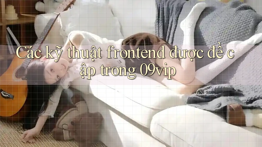 Các kỹ thuật frontend được đề cập trong 09vip