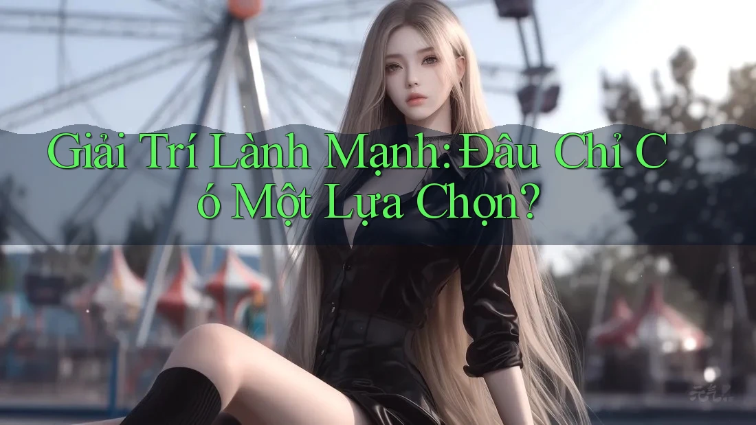 Giải Trí Lành Mạnh: Đâu Chỉ Có Một Lựa Chọn?