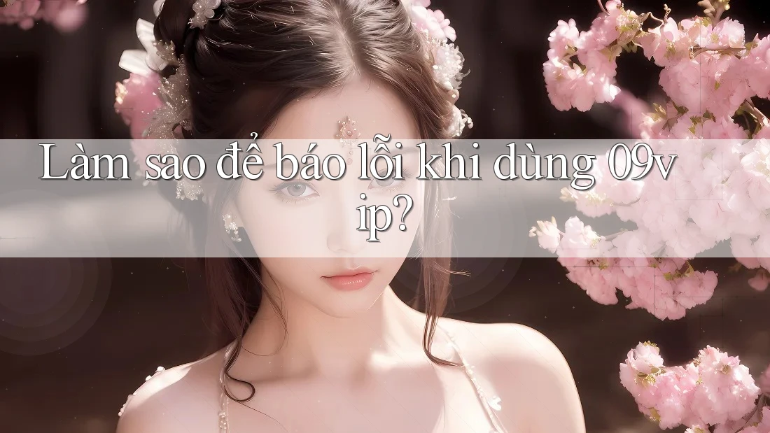 Làm sao để báo lỗi khi dùng 09vip?