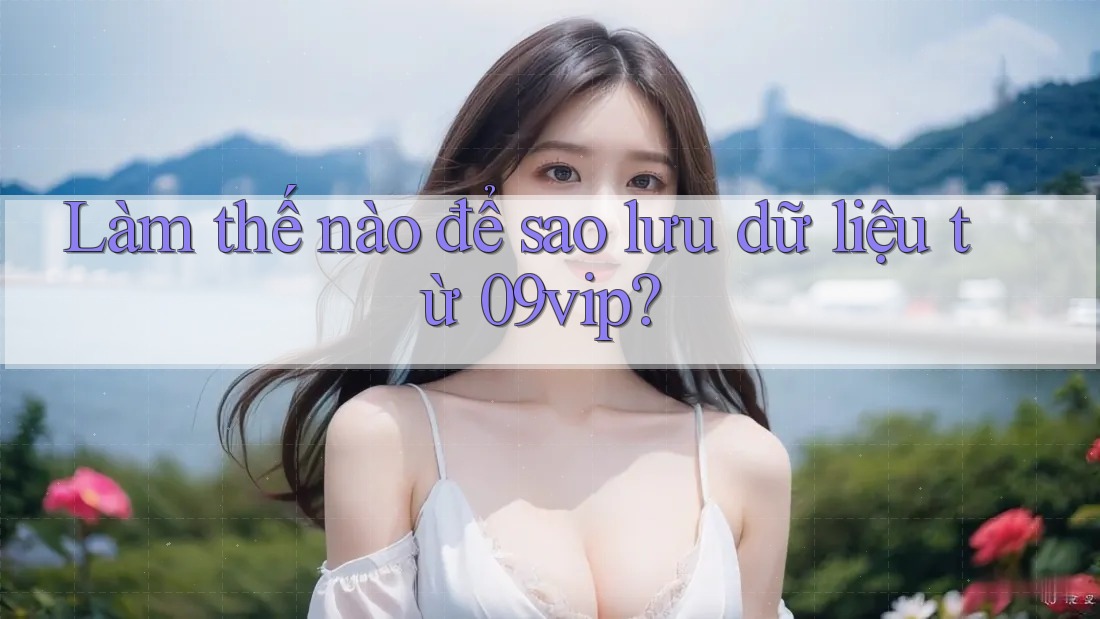 Làm thế nào để sao lưu dữ liệu từ 09vip?