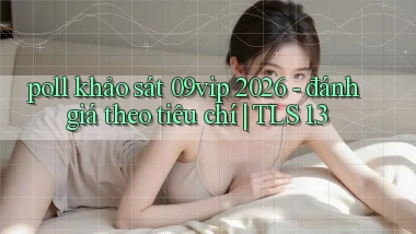 poll khảo sát 09vip 2026   đánh giá theo tiêu chí TLS 1.3