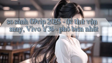 so sánh 09vip 2025   để thử vận may, Vivo Y36   phổ biến nhất