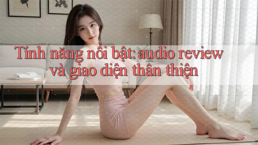 Tính năng nổi bật: audio review và giao diện thân thiện Tính năng nổi bật: audio review và giao diện thân thiện