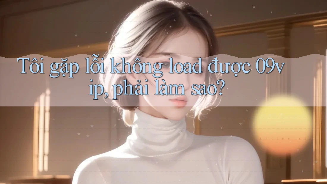 Tôi gặp lỗi không load được 09vip, phải làm sao?